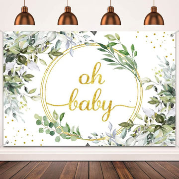 Sage Green Baby Shower Decorations Greenery Baby Shower Decorations With Sage Green Balloons Garland Arch Greenery Oh Baby Backdrop Eucalyptus Leaf Tablecloth For Boho Jungle Safari Woodland Party