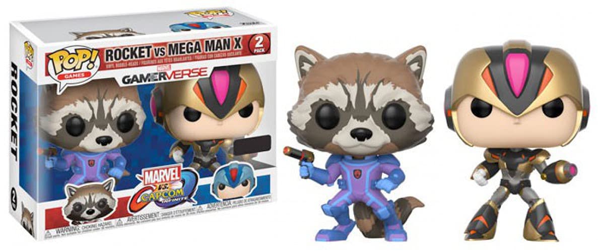Funko 22784 Rocket Megaman Marvel Vs Capcom S1 Pop Vinyl, Multi