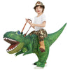 GOOSH Inflatable Dinosaur Costume Kids 36IN Halloween Blow up Costumes for Boys Girls Riding Diplodocus Air Costume for Party