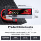 Zeee Premium Series 3S 5200mAh Lipo Battery 11.1V 100C Soft Case Battery with T Connector for RC Plane Quadcopter RC Airplane RC