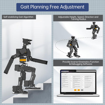 HIWONDER AiNex ROS Education AI Vision Humanoid Robot Powered by Raspberry Pi 5 Biped Inverse Kinematics Algorithm Learning Teac