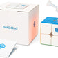 GAN 249 V2 2x2 Speed Cube - Stickerless Magic Cube Puzzle Toy, 49mm Standard