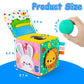 Beetoy Sensory Busy Cube For Baby, Montessori Infant Toys With Textured Sensory Balls, Early Learning Travel Toys For Fine Motor