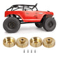 RCLions 4pcs Heavy Duty Brass Wheel Hex Adaptor 5mm for AXIAL SCX24 AXI90081 AXI00001 AXI00002 1:24 RC Crawler Car Upgrades