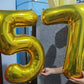 32 Inch Gold Number 8 Balloons Foil Ballon Digital Birthday Party Decoration Supplies (Gold Number 8 Balloon)