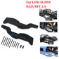 XBERSTAR 2PCS Pipe Frame Rear Reinforced Support Parts for 1/6 LOSI Super Baja Rey 2.0 RC (Black)