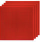 Slabdreamlab 12'X12' Baseplate For All Major Building Bricks And Blocks (Flame Red, 4-Pack)