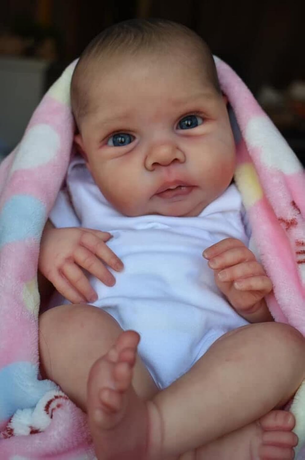 Anano Reborn Baby Doll Newborn 20 Inches Silicone Reborn Toddler Dolls Hand Drawn Veins Real Life Size Babies Toy For Age 3+ Bir