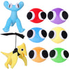 FJFFJF Rainbow Plush Toys - 8pcs Stuffed Animal Dolls, Soft Plush Fabric, Perfect for Kids' Birthdays, Model 768716721106