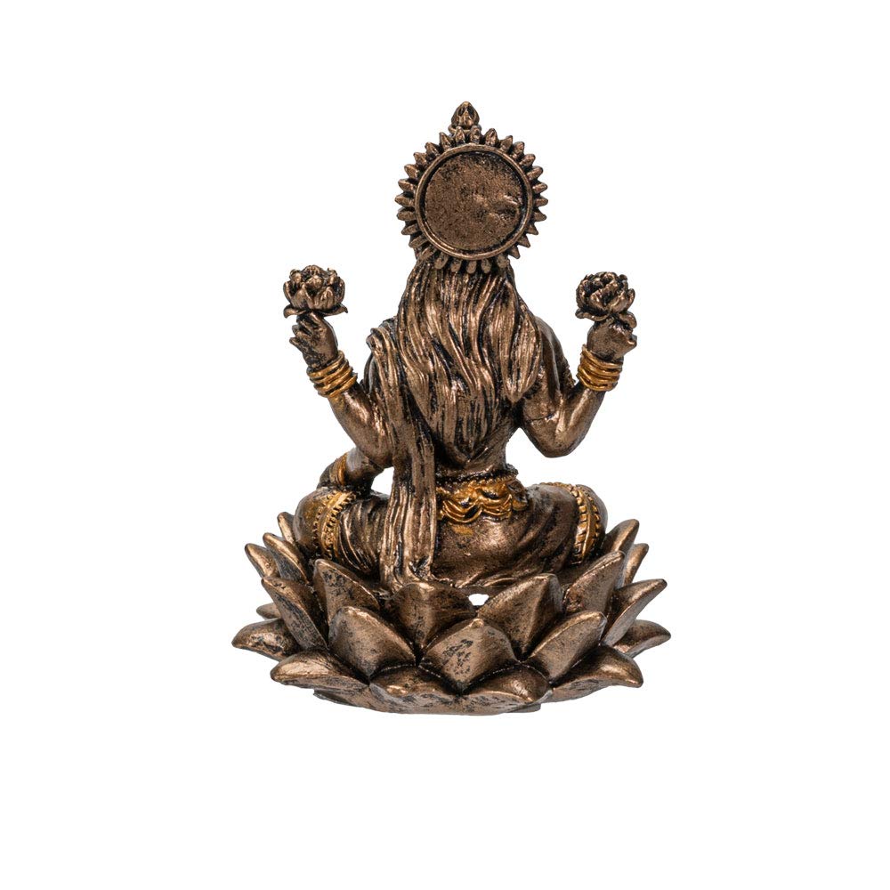 Pacific Giftware Hindu God Lakshmi Miniature Resin Figurine Statue