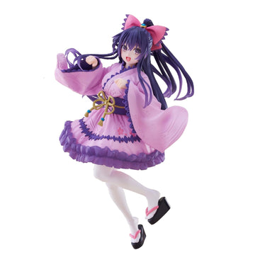 Lunk Yatogami Tohka Action Figure Gothic Purple Dress Model Pvc Anime Statue Character Collections Model Ornaments 7.1 Inch