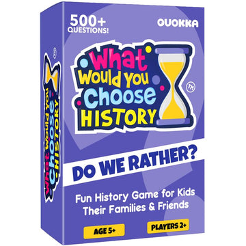 Quokka Board Game For 8-12 Year Olds - History Edition - Family Card Game For Kids Ages 5-8 - What Would You Choose | Pick Your 