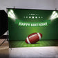 ssailue decor Football Banner – 5x3 ft Vinyl Party Decoration, Green for Birthday Celebrations