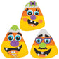 Fun Express Goofy Face Candy Corn Halloween Craft Kit - Make 12 - Fall Crafts for Kids