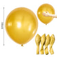 Metallic Gold Balloons 18 Inch 12 Pack Chrome Golden Large Latex Balloon Round Helium Balloon For Christmas Wedding Birthday Par