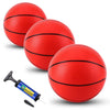 TNELTUEB Mini Basketball for Kids Replacement 3 Pack with enhanced Pump  Fits All Standard Swimming Pool Basketball Hoop Indoor Outdoor Pool Game Toy Water Games - Soft and Bouncy8.5 Inch