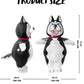 Spooktacular Creations Kids Husky Inflatable Costume, Medium Gray Polyester Full Body Dog Suit for Halloween Cosplay Parties