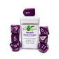 R4I Dice w/ Arch'd4: Opaque - Dark Purple w/ White (7)
