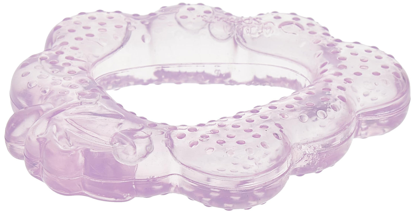 Green Sprouts Fruit Cooling Teether | Soothes Gums & Promotes Healthy Oral Development | Safer Plastic Filled With Sterilized Water, Chill For Extra Relief, Textured Surface To Massage Gums