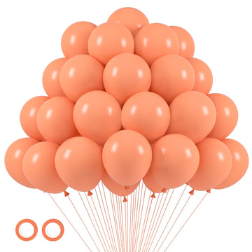 Voircoloria 105Pcs Peach Balloons 12Inch Party Latex Balloons For Boys Girls Birthday Baby Shower Gender Reveal Wedding Sunflowe