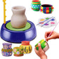 Wbd Kids Pottery Wheel Kit  Battery Operated Pottery Wheel & Painting Kit For Beginners With Modeling Clay, Sculpting Clay & To