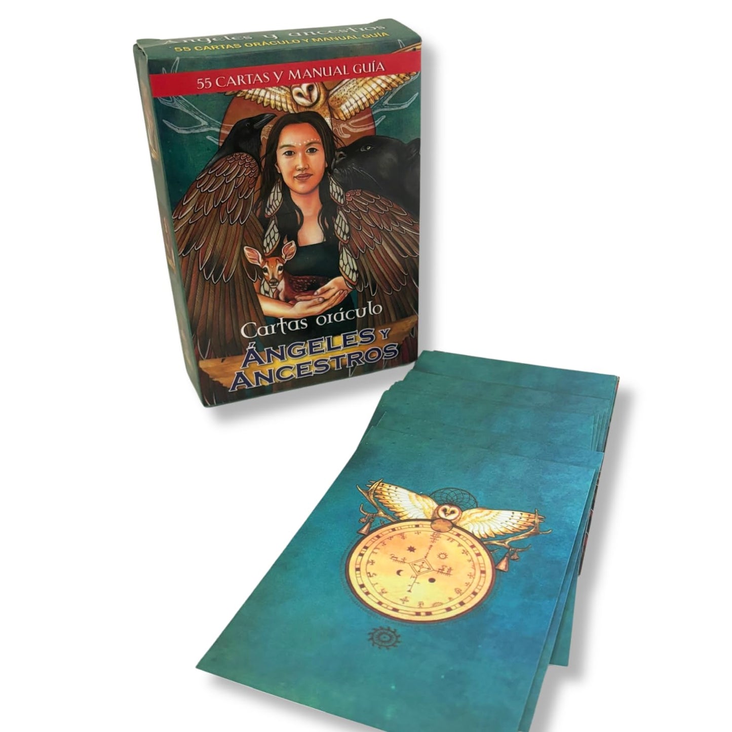 Cartas Or  Culo Angeles Y Ancestros En Espaol - 55 Cartas Y Gu  A De Significados - Gu  A Espiritual Para Guiar Tu Camino