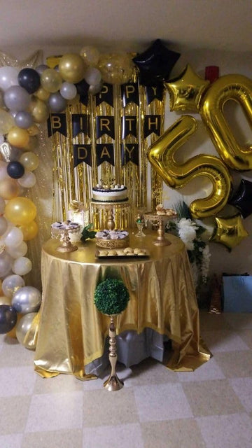 50 Balloon Number, Gold Number 50Th Birthday Balloons 40 Inch, 50 Years Old Gold Birthday Decorations For Men Women, 50Th Annive