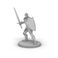 Helmed Male Paladin Tabletop Dnd Gaming Miniature