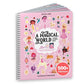 CUPKIN Magical World Princess Coloring Book with 500+ Stickers, Fun for Girls 2-12, Pink, Paper, Side by Side Activity Design