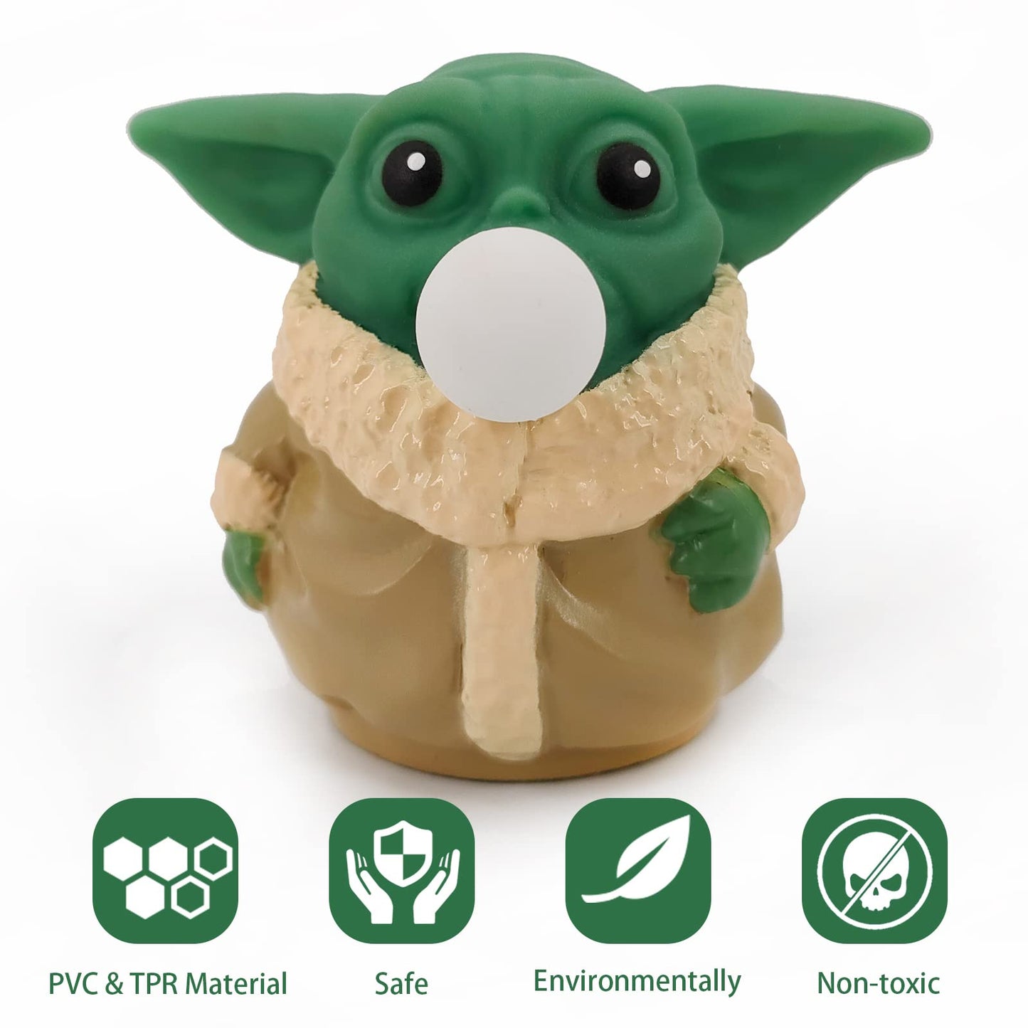 Baby Y-Oda Spit Bubbles Squeeze Toys For Kids Anti-Anxiety Stress Relief Toys Baby Joda Pop It Fidget Toys Bebe Yo-Da Gifts For
