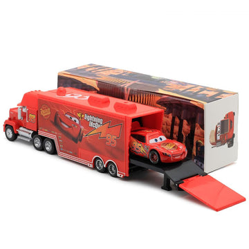 Svorufy Car 2 3 Toys, Truck And Car Set, Movie Car, Metal And Plastic Material, Children'S Christmas And Birthday Gifts (Mack Tr