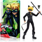 BANDAI - Miraculous Ladybug - Mannequin Doll 26 cm - Cat Noir - Official Miraculous Licence - Articulated Cat Noir Doll - Toy for Children from 4 Years - P50002