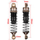 HobbyPark Aluminum 59mm RC Shocks Long Travel Shock Absorber for TRX4M TRX4MT 1/18 RC Crawler Upgrades Parts Threaded Body Oil D