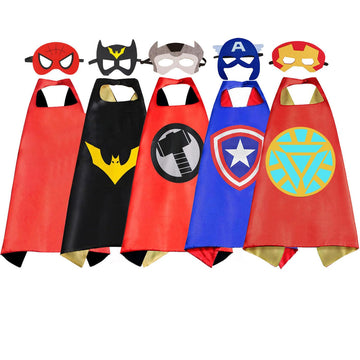Riorand Kids Superhero Capes Set Toys For Boys Girls Party Supplies Christmas Halloween Gifts
