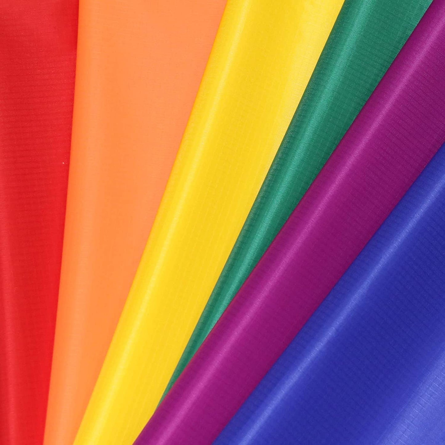 9Km Dwlife Nylon Ripstop Fabric, 6 Color Set: 60X39 Inch, 40D Waterproof, Lightweight, Windproof, Bulk Fabric For Kite, Tent, Fl