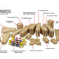 Right Track Toys Wooden Train Track Deluxe Set: 56 Premium Wood Pieces 100% Compatible With Thomas - All Tracks And No Fillers