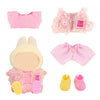 17cm Doll Clothes Set (NO Doll) - 5-Piece Outfit Set- Vest  Top  Pants & Shoes  Cute Outfit Compatible with 15cm(5.9) Sitting & 17cm(6.7) Standing Dolls