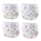 Reborn Baby Dolls Diapers Accessories 4-Piece Pack Fit For 17-24 Inch Reborn Dolls Newborn Underwear Reusable Washable