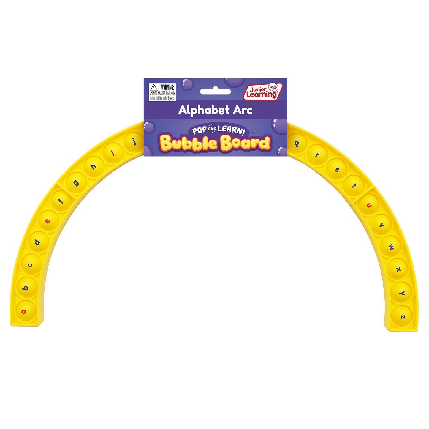 Junior Learning Alphabet Arc Bubble Board, Double-Sided, Ages 4-7, Medium, Multi, Model JL681, Silicone Material