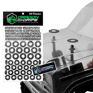 RC Body Mounts Protection Kit, 49 Pieces Black PVC RC Body Clips Washers, Protect Body & Mounting During Impact, RC Car Body Cli