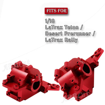 ARRCat Alloy Differential Housing Bulkhead Front & Rear Upgrades for 1/18 LaTrax Teton Desert Prerunner Rally SST, Replace #7530