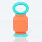 KRUMPLES Plungy Orange Sensory Suction Toy for Ages 10M+ | BPA-Free Silicone Fidget | Promotes Fine Motor Skills | Dishwasher Sa