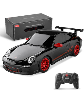 BEZGAR Porsche Remote Control Car - Officially Licensed Porsche 911 GT3 RS Toy Car 1:24 Porsche RC Car Model Vehicle Gift for Bo