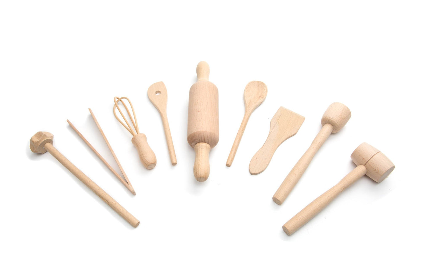 Fox Run Junior Cooking/Baking Tools Set, 8 x 3.25 x 3 inches, Brown