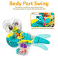 Nenekal Electric T-Rex Dinosaur Toy With Transparent Gears & Multicolored Flashing Led Lights, Music, Moving Wheels, Stem Toys For Toddlers, Boys & Girls, Tummy Time