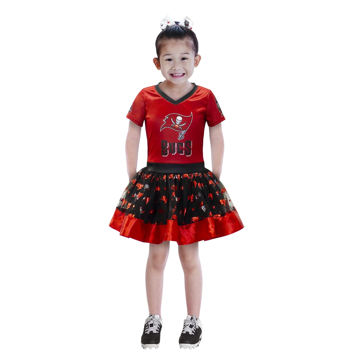 Modern Hero Tampa Bay Buccaneers Girl'S Nfl Mvp Tailgate Tutu Dress Costume, Size Medium