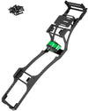 Rcmyou Rc Carbon Fiber Frame Chassis W/Gearboxes Upgrades Part For 1/10 Axial Scx10 Scx10 Ii 90046 90047 Rc Crawler Car,Green