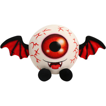 Yohica Christmas Halloween Eyeball Plush Toy,9' Christmas Scary Eyeball Stuffed Animals With Bat Wings,Eyeball Plushies Gift For Kids Christmas Party Decoration