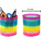 Wobox Giant Rainbow Coil Spring Toy In Box,Classic Novelty Plastic Magic Spring Toy For Party Favors Gifts, Stress Relief, Great For Small Party Favor For Kids(10.7Cmx10.7Cm)