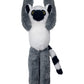 Deluxebase EcoBuddiez Tree Huggers - Ring Tailed Lemur from Small 55cm Hanging Soft Toy Made from Recycled Plastic Bottles. Eco-
